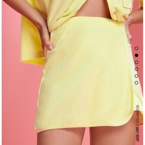 Zara Terrycloth Wrap Skirt